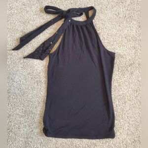 Jacob Sparkly Bow Tie Halter Top